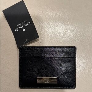 Kate Spade Kenzie Patent Saffiano Leather Card Case NWT